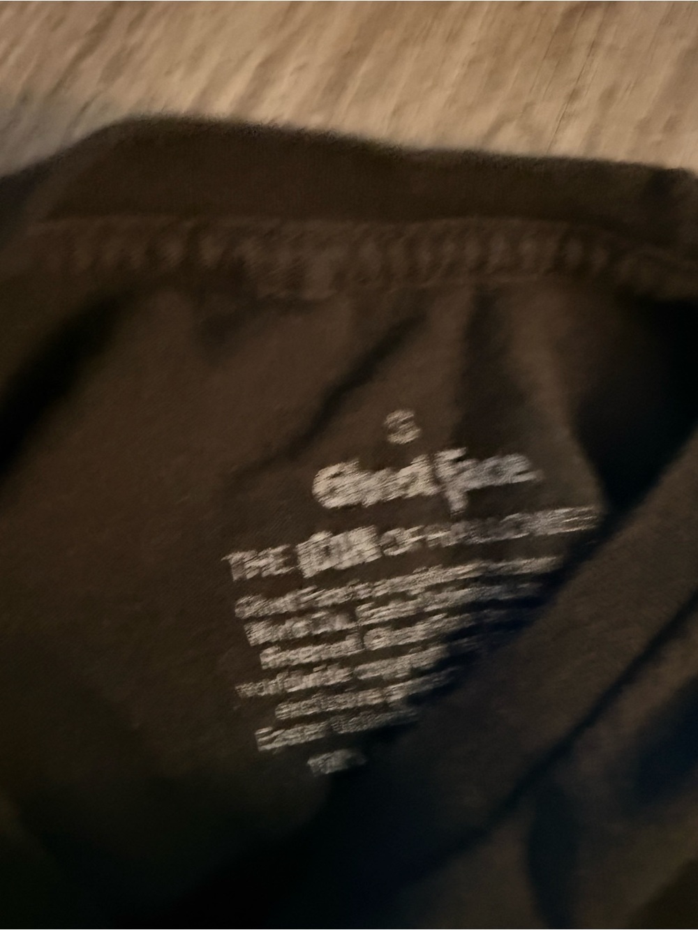 Charter Club Black Graphic Tee with White Print - Picture 3 of 3